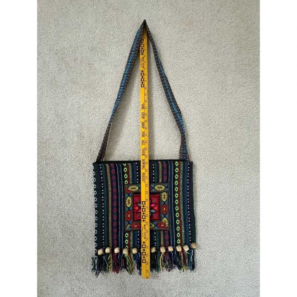 Boho Crossbody‎ Shoulder Bag Purse Crossbody Hippie Fringed NWOT